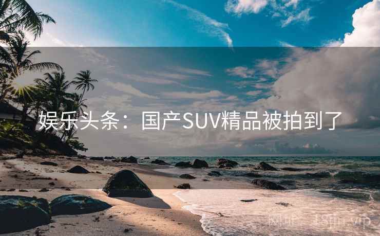 娱乐头条：国产SUV精品被拍到了